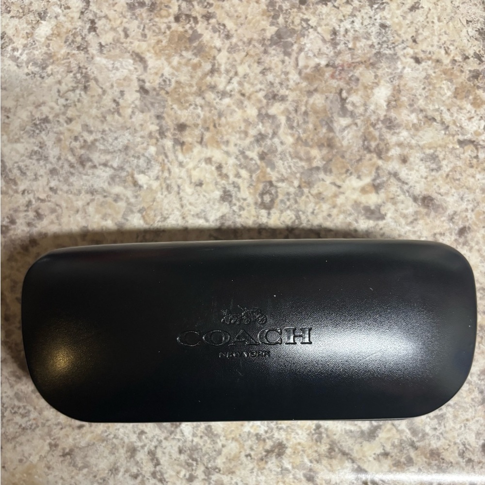 Coach New York Eyeglass Hard Clam Shell Case Black